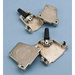 FCT from Molex FMK Series Die Cast Zinc Angled D Sub Backshell, 37 Way, Strain Relief