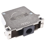FCT from Molex FMK Series Die Cast Zinc Angled D Sub Backshell, 50 Way, Strain Relief