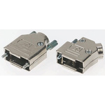 MH Connectors MHD45PK Series ABS Angled D Sub Backshell, 37 Way, Strain Relief