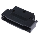 MH Connectors MHD45PPK Series ABS Angled D Sub Backshell, 37 Way, Strain Relief