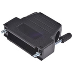 MH Connectors MHDSSK-T/P Series ABS Angled, Straight D Sub Backshell, 25 Way, Strain Relief