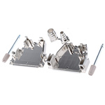 MH Connectors MHDSSK-T/M Series ABS Angled, Straight D Sub Backshell, 25 Way, Strain Relief