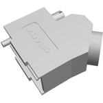 TE Connectivity ADK Series Zinc Angled D Sub Backshell, 9 Way, Strain Relief