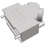 TE Connectivity ADK Series Zinc Angled D Sub Backshell, 15 Way, Strain Relief