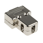 MH Connectors MHTRI-M Series ABS Angled, Straight D Sub Backshell, 9 Way, Strain Relief