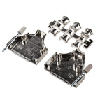MH Connectors MHDM35 Series Zinc Angled D Sub Backshell, 25 Way, Strain Relief