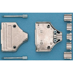 MH Connectors MHDM35 Series Zinc Angled D Sub Backshell, 37 Way, Strain Relief