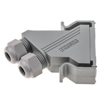 Phoenix Contact VS-15SET-STD Series Polyamide 45 ° D Sub Backshell, 15 Way
