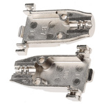 TE Connectivity AMPLIMITE Series Zinc D Sub Backshell, 9 Way