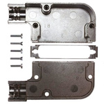 TE Connectivity AMPLIMITE Series Zinc Right Angle D Sub Backshell, 25 Way