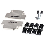 TE Connectivity ADK Series Zinc Angled D Sub Backshell, 37 Way, Strain Relief