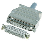 Harting D-sub Series Thermoplastic Right Angle D Sub Backshell, 9 Way, Strain Relief