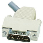 Harting D-sub Series Polymer Right Angle D Sub Backshell, 37 Way, Strain Relief
