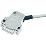 HARTING D-sub Series Metal Right Angle D Sub Backshell, 25 Way, Strain Relief