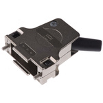 Harting D-sub Series Metal Right Angle D Sub Backshell, 15 Way, Strain Relief