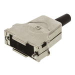 HARTING D-sub Series Metal D Sub Backshell, 15 Way, Strain Relief