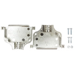 TE Connectivity AMPLIMITE Series Zinc D Sub Backshell, 50 Way
