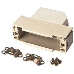TE Connectivity AMPLIMITE Series Polymer Right Angle D Sub Backshell, 25 Way