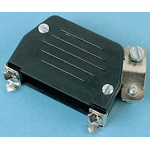 MH Connectors MHED Series Thermoplastic Angled, Straight D Sub Backshell, 37 Way, Strain Relief