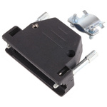 MH Connectors MHED Series ABS D Sub Backshell, 25 Way, Strain Relief