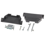 MH Connectors MHED Series ABS D Sub Backshell, 37 Way, Strain Relief