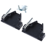 MH Connectors MHED Series ABS D Sub Backshell, 15 Way, Strain Relief