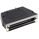 MH Connectors MHED Series Thermoplastic Angled, Straight D Sub Backshell, 37 Way, Strain Relief
