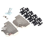 MH Connectors MHD45ZK Series Zinc Angled D Sub Backshell, 50 Way, Strain Relief