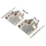 Amphenol FCI 8655MH Series Die Cast Zinc D Sub Backshell, 15 Way, Strain Relief