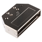 Amphenol ICC 8655MH Series Die Cast Zinc D Sub Backshell, 50 Way, Strain Relief