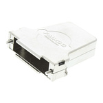 FCT from Molex FMR Series Die Cast Zinc D Sub Backshell, 25 Way, Strain Relief