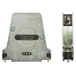 FCT from Molex FMR Series Die Cast Zinc Angled D Sub Backshell, 37 Way, Strain Relief
