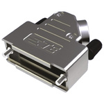 TE Connectivity ADK Series ABS Right Angle D Sub Backshell, 25 Way, Strain Relief