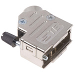 TE Connectivity ADK Series ABS 45 ° D Sub Backshell, 9 Way, Strain Relief