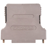 FCT FPHGR Series ABS Angled, Straight D Sub Backshell, 25 Way, Strain Relief
