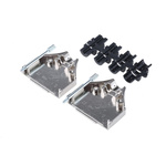MH Connectors MHDTZK Series Zinc D Sub Backshell, 25 Way, Strain Relief