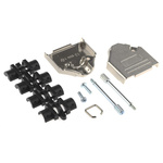 MH Connectors MHDTZK Series Zinc D Sub Backshell, 15 Way, Strain Relief