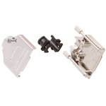 MH Connectors MHDTZK-RA Series Zinc D Sub Backshell, 25 Way, Strain Relief