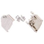 MH Connectors MHDTZK-RA Series Zinc D Sub Backshell, 9 Way, Strain Relief