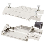 MH Connectors MHDCMR Series Zinc Right Angle D Sub Backshell, 37 Way, Strain Relief