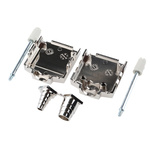 MH Connectors MHDPPK-T/M Series ABS D Sub Backshell, 9 Way, Strain Relief
