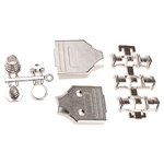 MH Connectors MHEE Series Zinc D Sub Backshell, 9 Way, Strain Relief