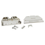 TE Connectivity AMPLIMITE .050 Series Zinc D Sub Backshell, 100 Way, Strain Relief