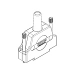 FCT from Molex 172704 Series D Sub Backshell, 1 Way, Strain Relief