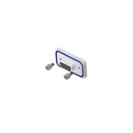 CONEC 15 Series Zinc Alloy D Sub Backshell, 9 Way, Strain Relief