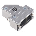 Harting D-sub Series Metal Right Angle D Sub Backshell, 9 Way