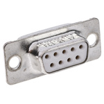 Amphenol ICC 9 Way Panel Mount D-sub Connector Socket, 2.74mm Pitch