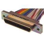 RS PRO 37 Way Panel Mount D-sub Connector Plug