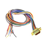 RS PRO 15 Way Panel Mount D-sub Connector Socket, 2.77mm Pitch