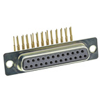 RS PRO 25 Way Right Angle Through Hole D-sub Connector Socket, 2.77mm Pitch